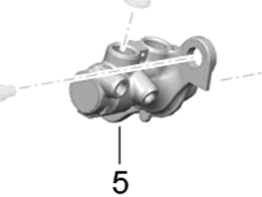 Hauptbremszylinder. Porsche 95B Macan - 4M0611021D, PMN237