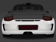 Rear bumper GT3/RS look. Porsche 911 (997) 2008-12 C2 / C2S - ZB125, ZB125