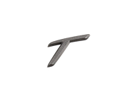Inscriptions/Lettering 'T' Agate Grey, Rear. Porsche Macan 95B.2 / 982 Boxster / 982C Cayman Turbo - 982853675K