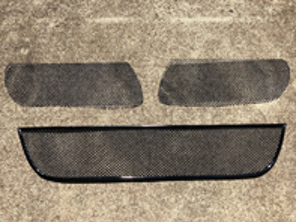 Komplettes Frontstoßstangengitter-Drahtgitter-Set. Porsche 997 Gen 1