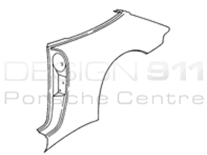 Rear 1/4 Panel Targa Porsche 993 1994-98 - 99350390103GRV, 99350390203GRV