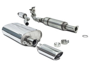 Sistema de escape deportivo colector trasero con convertidor catalítico. Porsche 944 S2