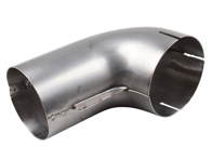 Heat exchanger elbow connector, Stainless steel. Porsche 911 1975-83 / 930 Turbo - 91121113100, 1623150100, 91121113101, 1623150200 - 1623150200, 1623150100
