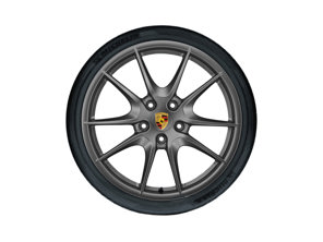 20' 991 C4 / C4S Carrera S Llantas y neumáticos de aleación de platino Original Porsche - 99104460226, 99104460225