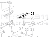 Rear bumper attachment strip. Porsche 965 Turbo - 96550544300, 96550544400