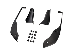 Extension de spoiler inférieur et kit avion de plongée en fibre de carbone. Porsche 718 GT4 / GT4RS - 982807749OK1, 982807750OK1 - SRAIRDUCT