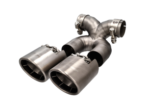 GT4 RS-Style Doppel-Titan-Endrohre mit X-Pipe für Porsche 987-2 / 981 / 718 (982) Boxster & Cayman - 98711125730, 98711125831, 98711198130, 98711125860, 98111126100, 98111136100, 98111136160, 98111136161, 98111136162, 98111196100, 98111196101, 98111196102, 982251187K, 982251187P, 982251187AG, 982251187H, 982251187N, 982251187L, 982251187R, 982251187G, 982251187J, 982251187Q, 982251187AF, 982251187AL, 98104420110, 98104420111, 98204420010, 98204420011 - TI-PXBET-718-BLK, TI-PXBET-718-MAT, TI-PXBET-718-GLS