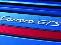 Insigne arrière 'CARRERA GTS', ARGENT. Porsche 997.2 - 99755903706