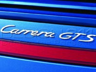 'CARRERA GTS'  Rear Badge, SILVER. Porsche 997.2 - 99755903706