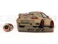 Pin's 'Porsche 911 GT2' Blanc