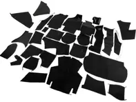 Kompletter Innenraum Teppichsatz für Porsche 964 C2/C4 Cabriolet RHD
