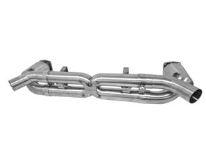 Sportauspuffanlage mit Bypass-X-Rohr und Katalysatoren. Porsche 997.2 Turbo - 99711102730, 99711102731, 99711102732, 99711300930, 997113009AX, 99711301030, 997113010AX - 9M99711102732