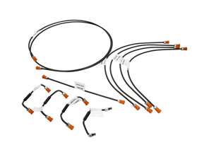Bremsleitungssatz. Porsche 356C - 64442314, 69535260100, 69535260201, 69535531300, 69535560500, 69535560600 - 1661501210