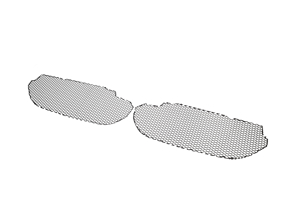 Kit de calandre latérale de pare-chocs avant. Porsche 987 Gen 2 Boxster et Boxster S