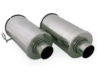 Cajas de compuertas de calefacción, acero inoxidable - Pareja. Porsche 356A - 64421102100, 64421102200 - 9230001