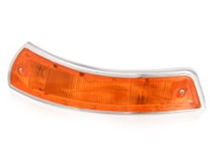 Vordere Blinkereinheit und Streuscheibe aus Metall (SWB). Porsche 911/912 1965-68 USA - 90163140202, 90163140102