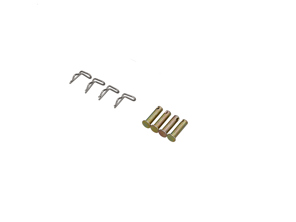 Axe de pivot et clips d'amortisseur (jeu de 4). Porsche 911 1965-76 - 99916604302, 99908700302, 90008701102, 90135195510 - 1681250100, URO-011284, 9600-03428