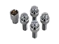 Radsicherungssatz (Standardgröße) verchromt für Porsche - 99736198009, PAF009593, 99136105700, WHT006980C, WHT006980A, 9A700698000