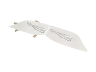 Rear wing end plate logo Weissach RS. Porsche 992 GT3 RS - 99204482093OZ1, 99204482093BO1, 99204482093II0, 99204482093II9