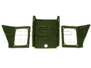 Battery box rear wall (3 piece). Porsche 356A (1956-59) - 64450103000, PP114A, P114A