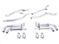Milltek Sports Exhaust System Non-resonated (Louder Sports system). Porsche 958 Cayenne Turbo