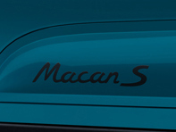 Model designation on sideblades. Porsche Macan II / Macan II S - 95B04481580041, 95B0448158024K, 95B0448158084A, 95B04481580V04