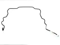 Tuyau de lave-phare, droit. Porsche 996 2001>> - 99662813601, 99662813500