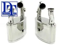 Exhaust Muffler / Silencer Rear box Sports DesignTek for Porsche 993 - 55-PS104, 125454, 99311104614, 99311104613, 9931110461, 99311104513, 99311104514, 9931110451