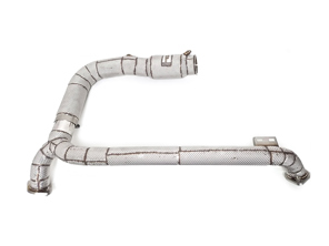 Sports exhaust catalytic converter downpipe. Porsche 718 2.0ltr / 2.5ltr - 982254400H, 982254400AB, 982254400BX, 982254400HX, 982254400G, 982254400AA, 982254400AX - 9M82254400AB