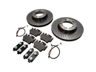 VORDERE Bremsbeläge und Bremsscheibenpaket für Porsche 996 Carrera - 99635294903, 99635108802, 99661236501, 99635140501, 99635140601, 99635294904, 99635140X01