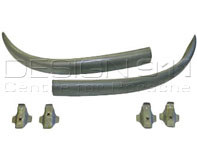 Parachoques trasero (sin soldar) con soportes. Porsche 356 - 356A (1952 - 59) - P1266, PP1266, 64450502101