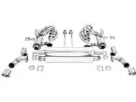 Système d'échappement sport CARGRAPHIC GT, avec collecteurs ID42 GT et fonction chauffante. Porsche 964 Carrera 2/4/RS - 96411104504, 96411104605, 96411104502, 96421103905, 96421103932, 96421104004
