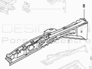 Vorderer Innenflügel. Porsche 996 / 986 Boxster - 99650193500GRV, 99650193604GRV
