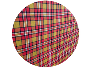 SOLM (62) wool tartan fabric, inspiration: Lotus Type 62 and Gold Leaf Livery *SAMPLE*