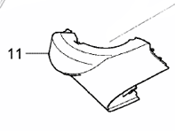 Door mirror base cover, rear part. Porsche 958 Cayenne Turbo S RHD - 95873101950041, 95873102051G2X, 95873101950041, 95873101951G2X