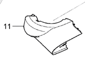 Door mirror base cover, rear part. Porsche 958 Cayenne Turbo S RHD - 95873101950041, 95873102051G2X, 95873101950041, 95873101951G2X