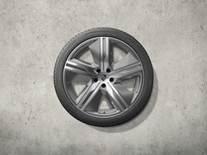 Juego de ruedas y neumáticos de invierno de diseño exclusivo para Macan de 22", color plata platino. Porsche Macan-e - 95C044600M