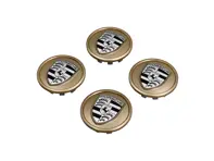 Wieldoppen in Aurum (zijdeglans) met monochroom Porsche embleem voor Porsche Taycan / Panamera - 9J1073000C