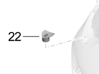 Halteplatte für Scheinwerferwaschanlage. Porsche 991.2 Turbo 2017>> - 99150576103, 99150576203