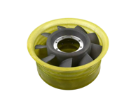 Boîtier de ventilateur avec pales de ventilateur. Porsche 935 - 93010601200, 93010601201 - TK 230d