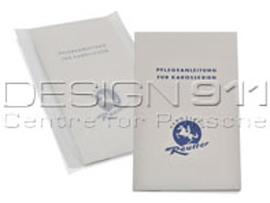 Note sur l'entretien en ALLEMAND. Porsche 356 Knickscheibe/Pré A (1950 à 1955) - PCG475510