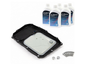 Transmission oil sump with seal & ZF Transmission fluid . Porsche 9YA Cayenne - PAB39800901, PAB398009, 00004321044