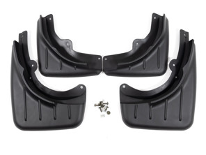 Schmutzfänger-Set – vorn und hinten – für Porsche 957 Cayenne 3,0 l Diesel und 3,6 l Benziner V6 / 4,8 l und Turbo 2007–2010
