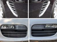 Front bumper radiator and side vent wire mesh kit Porsche 987.1 Boxster