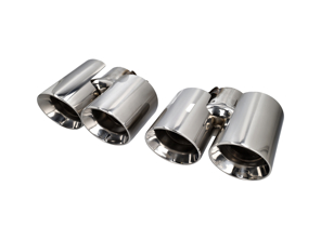 DesignTek Exhaust tail pipes polished stainless steel for Porsche 997 - 99711198210, 99711198211, 99711115200, 99711115201, 99711115100, 99711115101, 99711198110, 99711198111