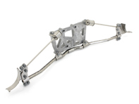 Support bracket for exhaust. Porsche 987 Boxster / 987C Cayman - 98711104103, 98711104102