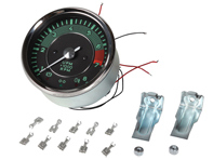 Tachometer, 8000 RPM, 356 style. Porsche 356 12V - AC356030, 8199600500