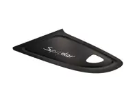 Enjoliveur de carrosserie arrière gauche « Spyder », noir mat. Porsche 981 Boxster Spyder / 982 Boxster Spyder 2016>> - 98151217103OK1, 98151217102OK1, 98151217101OK1, 98151217100OK1