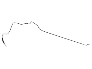 Conduite de pression de direction assistée. Porsche 964 LHD - Volant à gauche - 96434744603, 96434744602