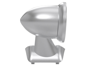 Aluminium bullet mirror - Flag mount, in Satin Silver. Porsche 911 1975-1988 - 91173101310, 91173101410, 96473190101, 96473190100, 90173111100 - BulletDriveSilver_FLAG, BulletPairSilver_FLAG